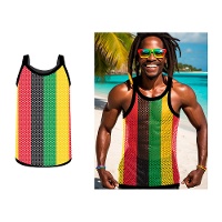 Jamaicaanse mesh-tanktop voor volwassenen