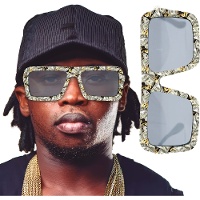 Zonnebril met bankbiljetprint