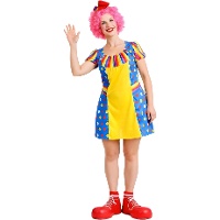 Clownsoutfit met stippen voor vrouwen