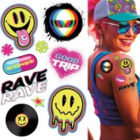 Tijdelijke festivaltattoos