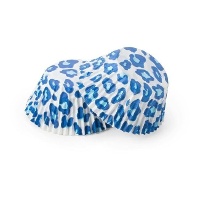 Luipaardprint Cupcake Capsules - Pastkolor - 30 stuks