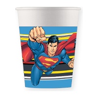 Set van 8 Superman-bekers, 200 ml