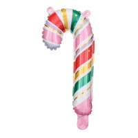 Kleurrijke Zuurstok Ballon 18,5 x 35 cm - PartyDeco