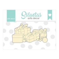 Kerstcadeau Chipboard - Artis Decor - 1 stuk