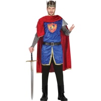 Middeleeuws krijger koning kostuum voor mannen