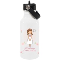 Fles van 0,60 L Mijn Eerste Communie meisje