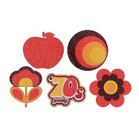 Retro jaren 70 confetti - 10 stuks