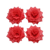 Rozenschijfjes Rosa Rosalía van 4 cm - FunCakes - 15 stuks