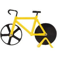 Pizzasnijder in de vorm van een fiets