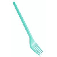 Plastic vorken van 16,5 cm in kleuren - 15 stuks