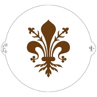 Grote Fleur-de-lis Stencil van 25 cm - Decora