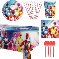 Power Rangers-feestpakket voor 8 personen