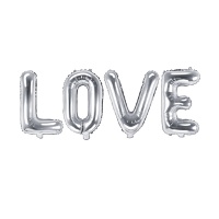 Love brievenballon van 35 x 140 cm - PartyDeco