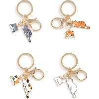 Knuffelige kattensleutelhanger - 1 st.