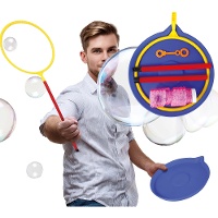 Set voor reuzenzeepbellen met ring en schaal