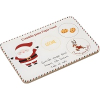 Houten dienblad met de Kerstman, 29,5 x 19,5 cm