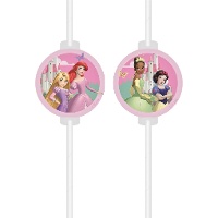 Disney-prinsessen rietjes - 4 stuks