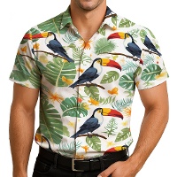 Tucan Hawaiiaans overhemd voor volwassenen