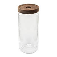 Glazen pot van 1 L met deksel