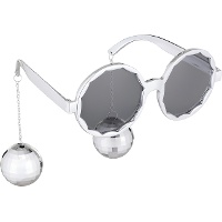 Zonnebril met discobal-hangers