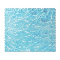 Onderlegger voor taart 30 x 25 x 0,3 cm watermotief