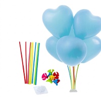 Middenstuk voor gekleurde ballonnen - 8 stuks