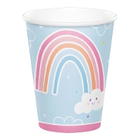 Regenboogwolken Bekers 250 ml - 8 stuks