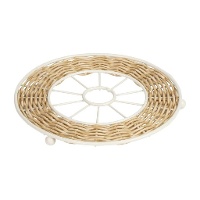 Ronde onderzetter 19,8 cm - rustieke stijl