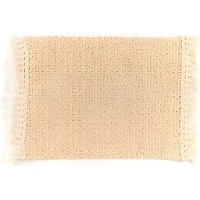 Placemat van 45 x 30 cm met natuurlijke franjes