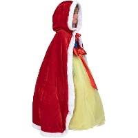 Fluwelen kindercape met capuchon
