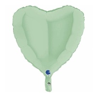 Matte hartvormige ballon van 46 cm - Grabo
