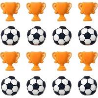 Suikerfiguren Voetbal Soccer Party - Azucren - 16 stuks