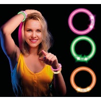 LED-polsbandjes in verschillende kleuren - 4 stuks