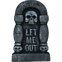 Decoratieve grafsteen 'LET ME OUT'