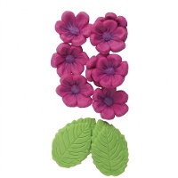 Suikerdecoraties bloemen en bladeren - Dekora - 13 stuks