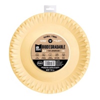 Kleurrijke kartonnen borden van 28 cm - 4 stuks