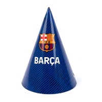 Blauwe FC Barcelona feesthoedjes - 6 stuks