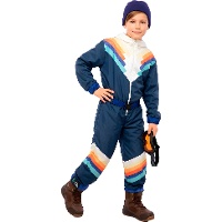 Blauwe skioverall voor jongens