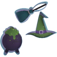 Halloween Heksen Uitstekers - PME - 3 stuks