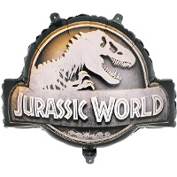 Ballon met Jurassic World-logo, 45 x 37 cm