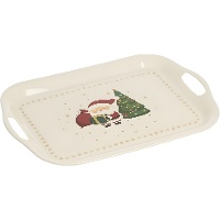 Dienblad van 41 x 29 cm met de Kerstman