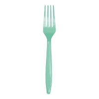 Plastic vorken van 18 cm in kleuren - 24 stuks