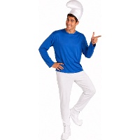 Blauw kabouterkostuum voor mannen