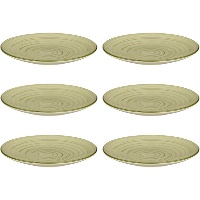 Plat van 19 cm spiraalvormig vlak - 6 stuks