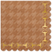 Paardenservetten met stijgbeugels van 16,5 cm - 12 stuks