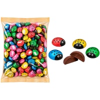 Chocolade-lieveheersbeestjes van 800 g - 200 stuks