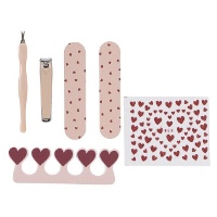 Hartjes manicureset - 6 stuks