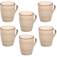 Spiraal mok van 300 ml - 6 stuks