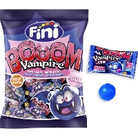 Tongverf snoepje met kauwgom - individuele verpakking - Fini booom vampier - 65 gr