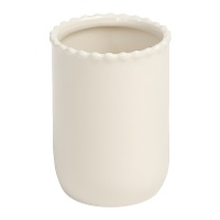 Tandenborstelbeker Verona met geschulpte rand